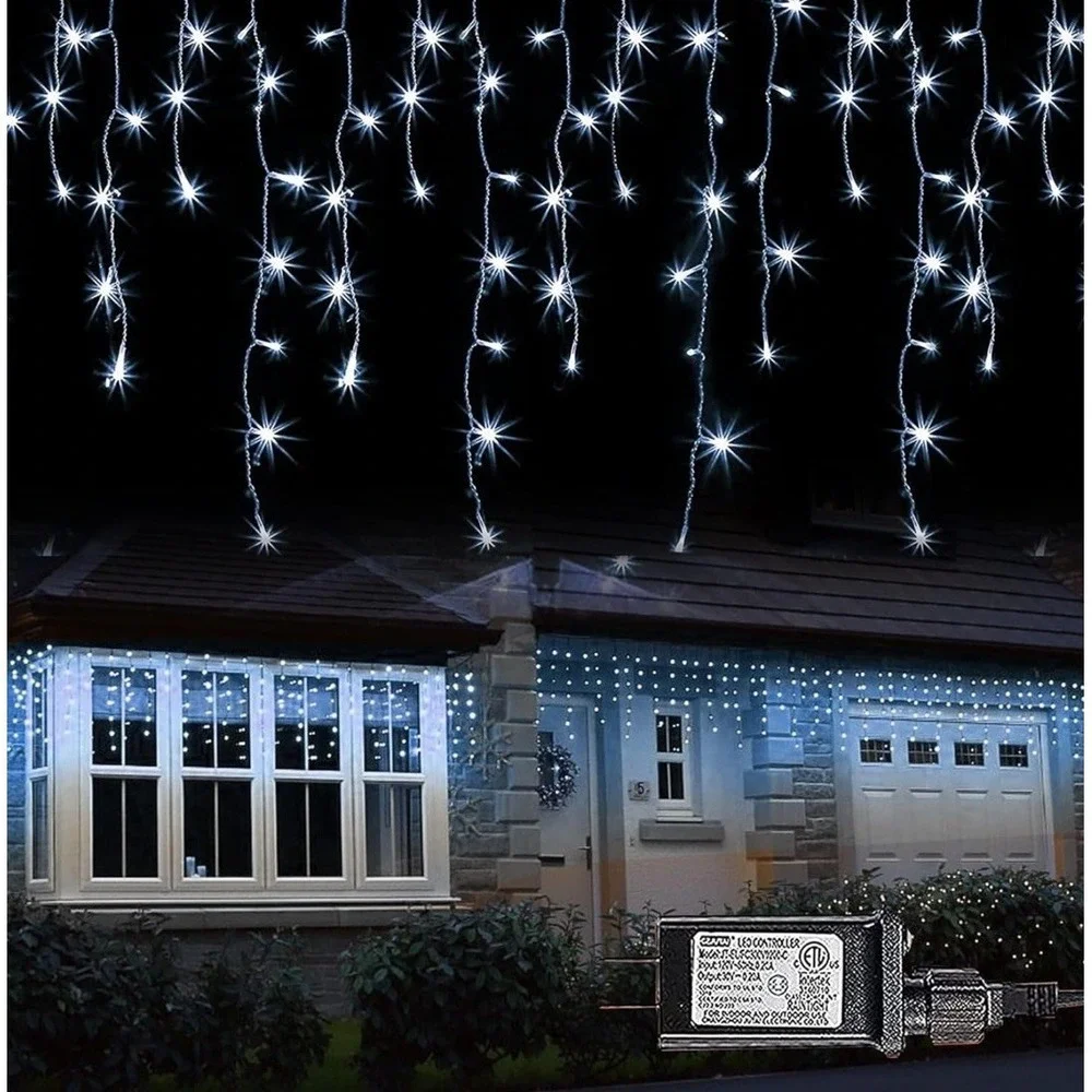 Brand New Dazzle Bright 160 LED Outdoor Hanging Tree & Garden White Lights NIB